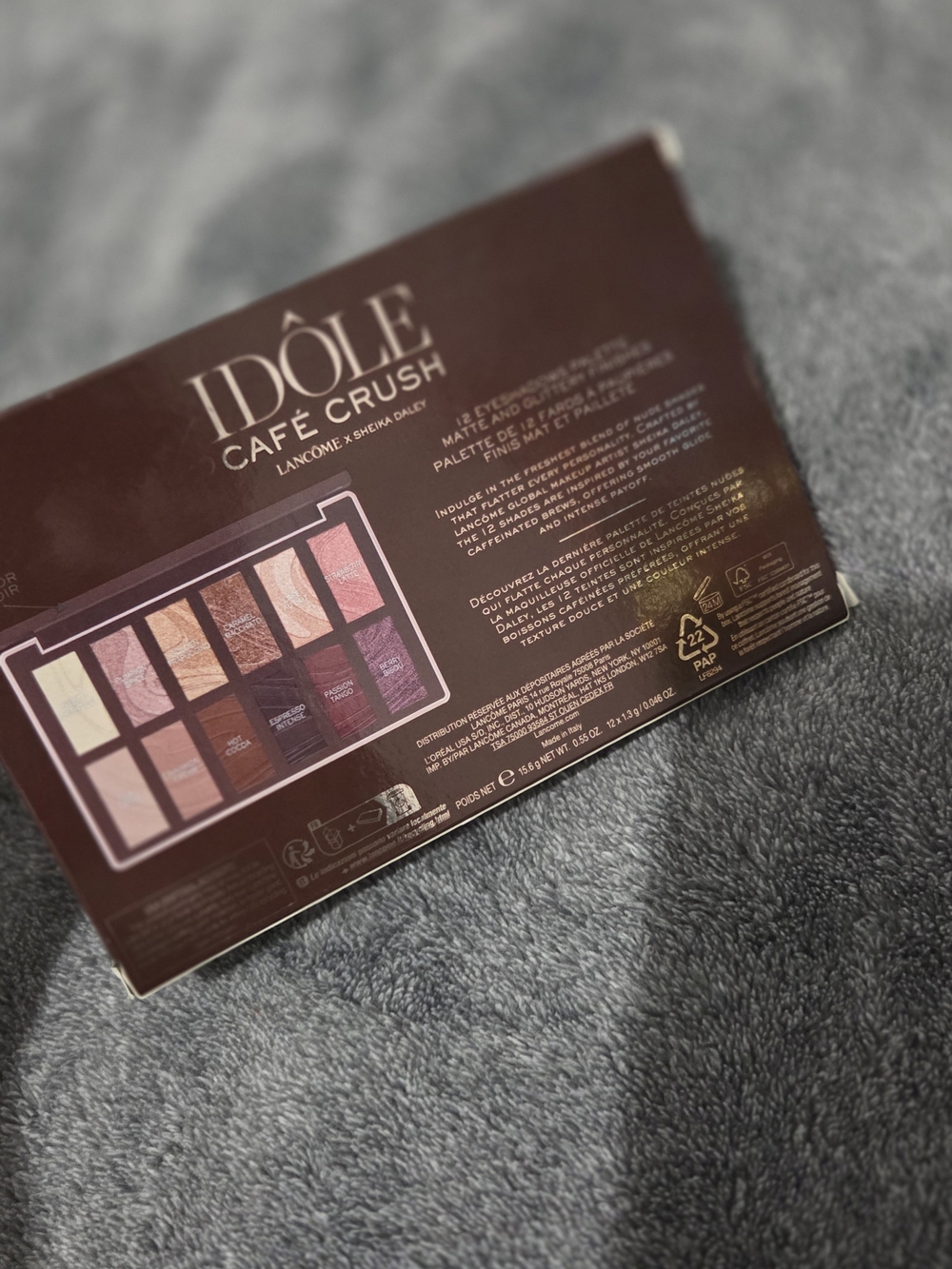 Lancôme Idôle Café Crush Eyeshadow Palette — Brown & Pink Tones